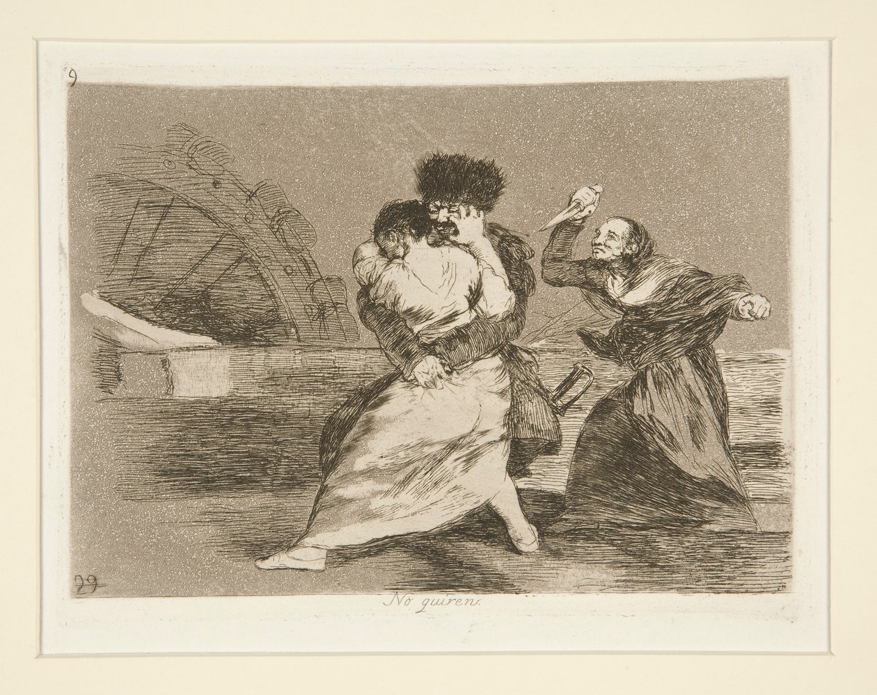 No quieren [sic] (Eles não de Francisco de Goya