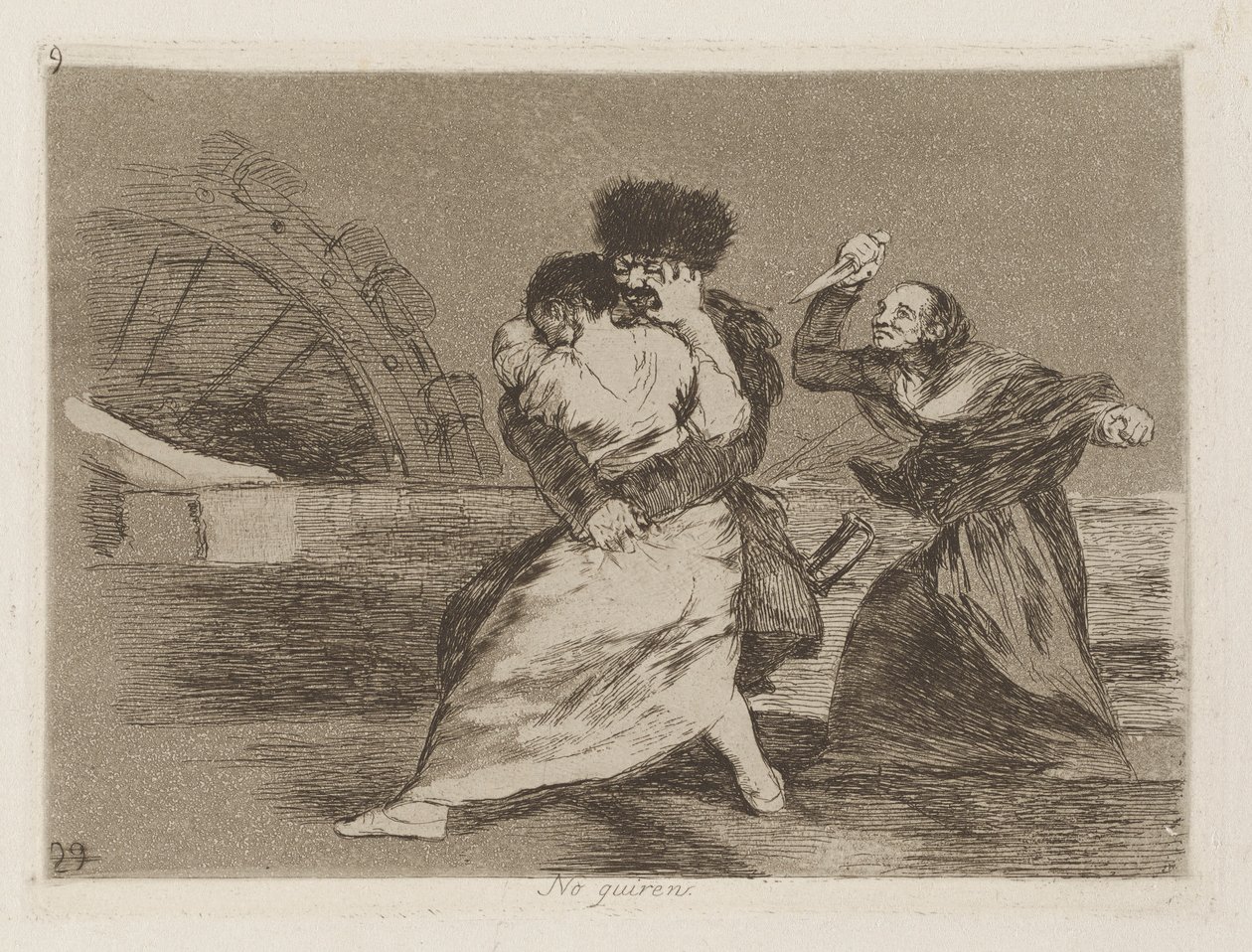No quiren [sic] (Eles Dão de Francisco de Goya