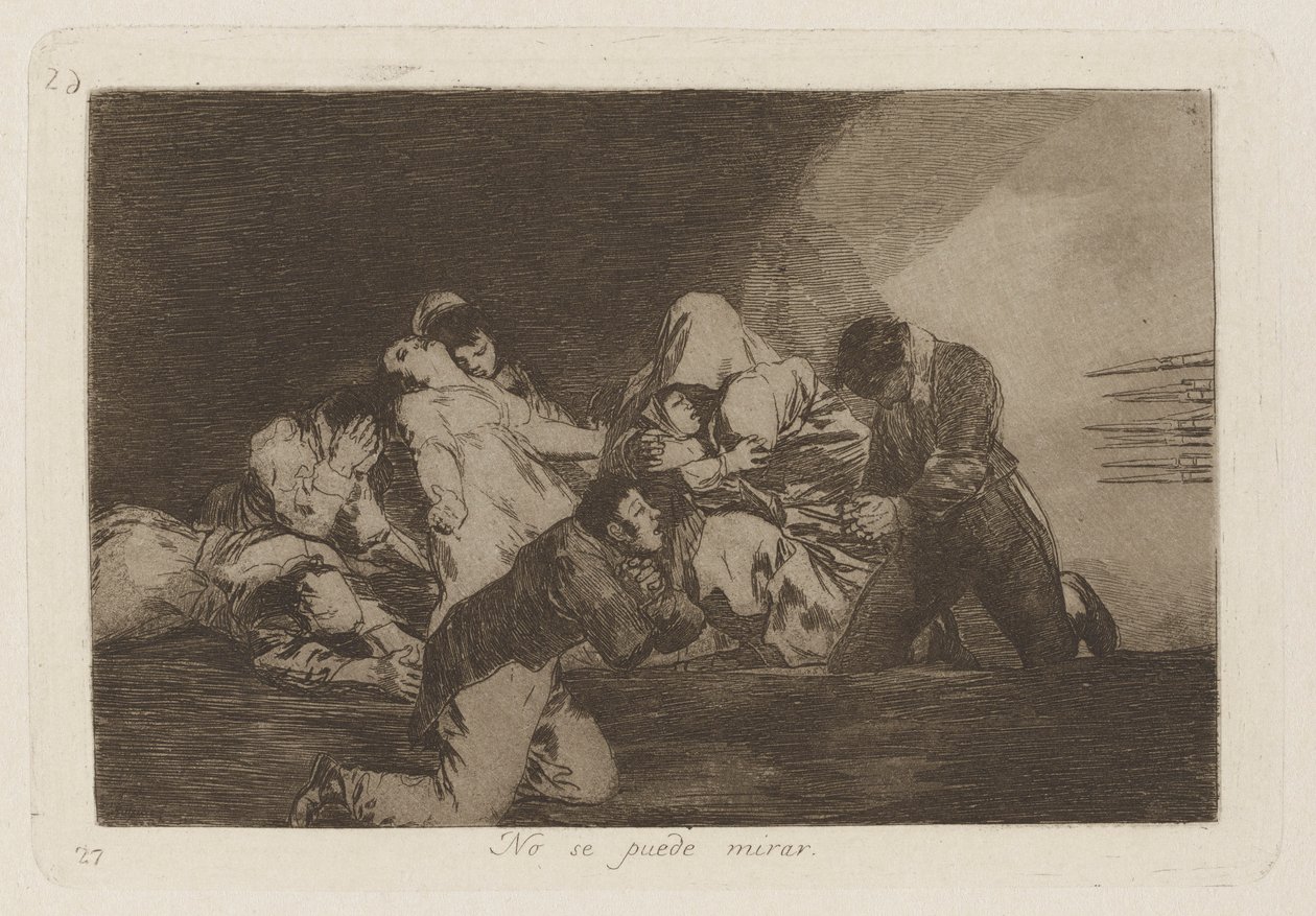 No se puede mirar (Uma lata de Francisco de Goya