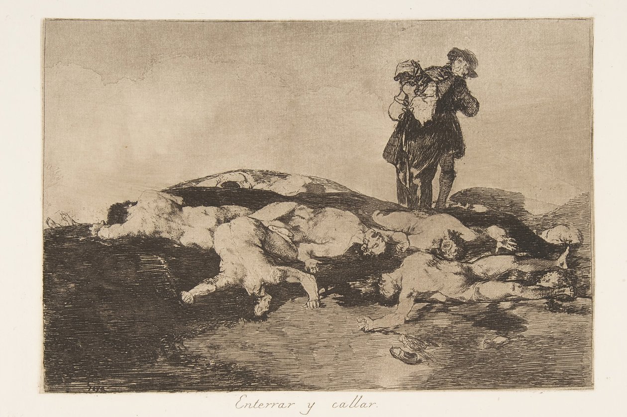 Plate18 de Desastres da guerra Desastres da guerra: Bury ..., 1810-20, publicado 1863. de Francisco de Goya