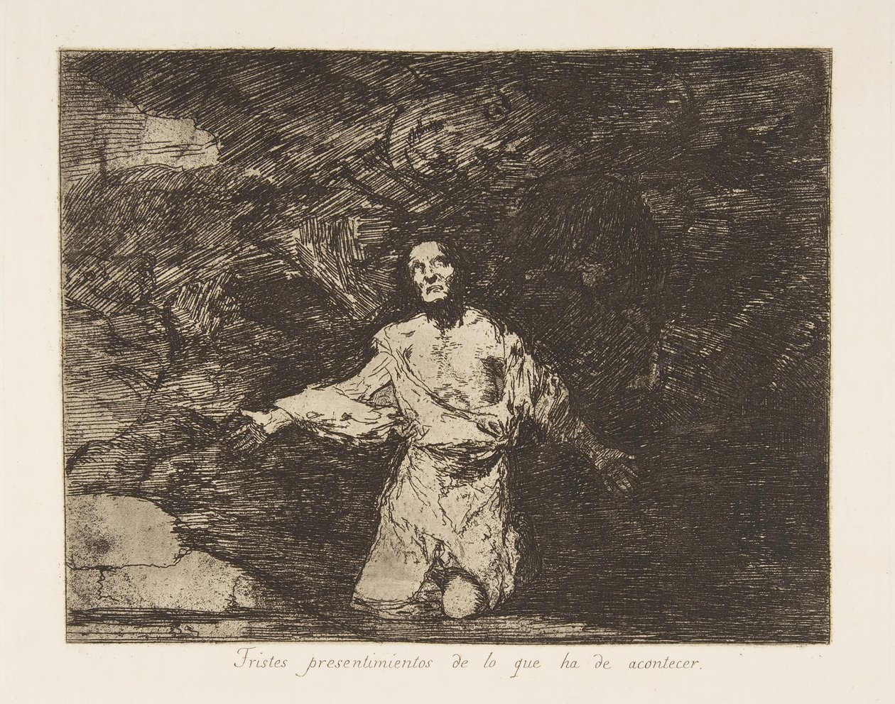 Placa1 de Desastres da guerra Desastres da guerra: Sad ..., ca. 1815 publicado em 1863. de Francisco de Goya