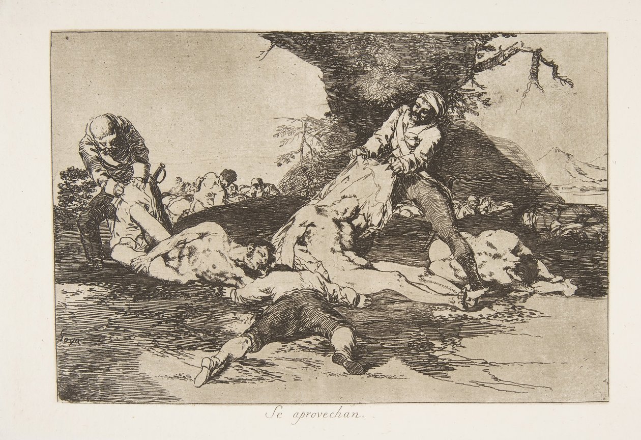 Placa 16 de Os Desastres da Guerra Los Desastres de la Guerra: T ..., 1810 publicada em 1863. de Francisco de Goya