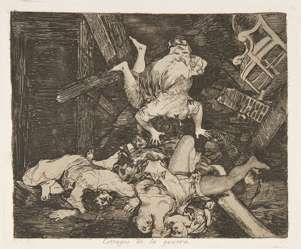 Placa 30 de Desastres da guerra Desastres da guerra: Ravag ..., 1810 publicado em 1863. de Francisco de Goya
