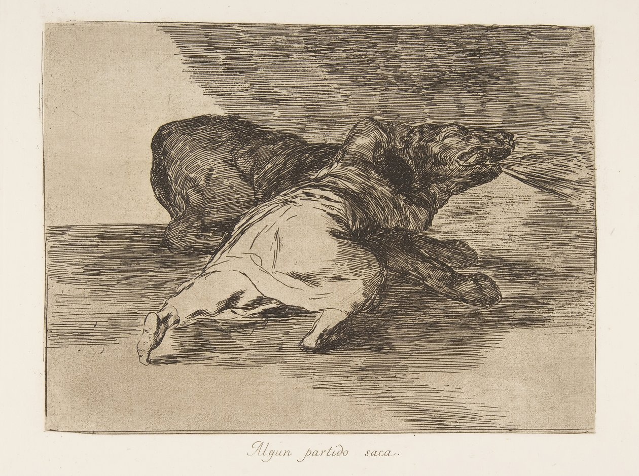 Placa 40 de Desastres da guerra Desastres da guerra: He ge ..., 1810 publicado 1863. de Francisco de Goya