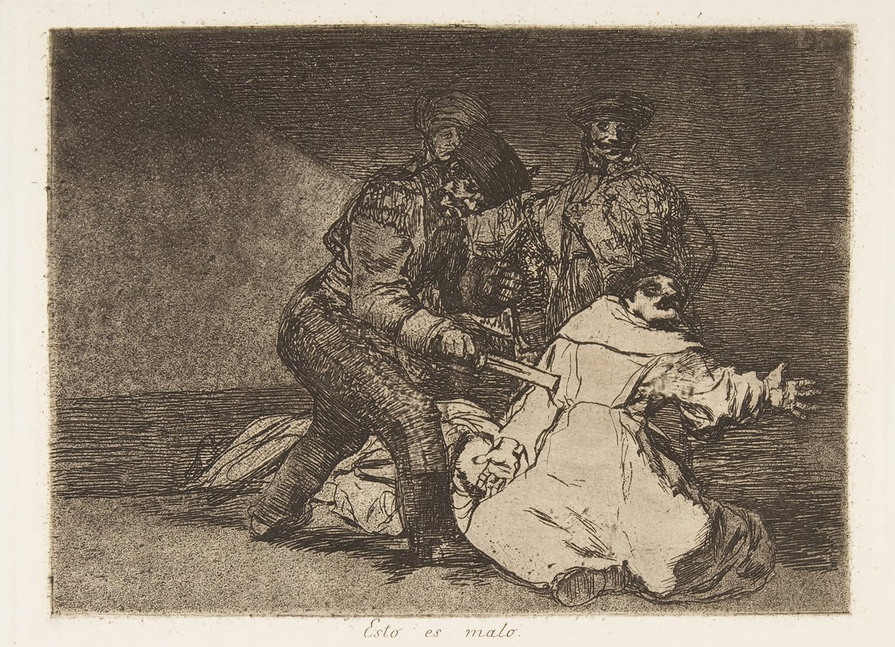 Ilustração 46 de Desastres de guerra Los Desastres de la Guerra: This ..., 1810 publicado 1863. de Francisco de Goya