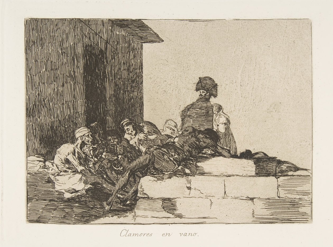 Placa 54 de Os Desastres da Guerra Los Desastres de la Guerra: Ap ..., 1811-12, publicada em 1863. de Francisco de Goya