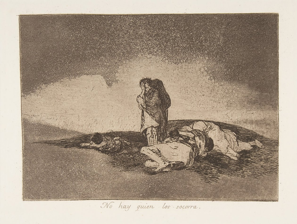 Placa 60 de Os Desastres da Guerra Los Desastres de la Guerra: Th ..., 1811-12 publicada em 1863. de Francisco de Goya