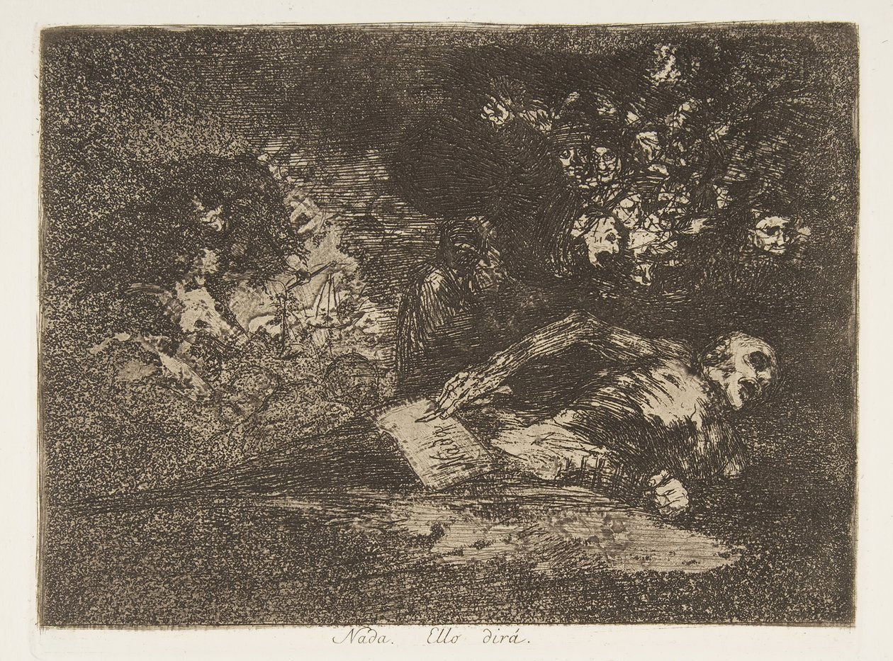 A placa 69 de Desastres de guerra Los Desastres de la Guerra ..., depois de 1814-15, publicou 1863. de Francisco de Goya