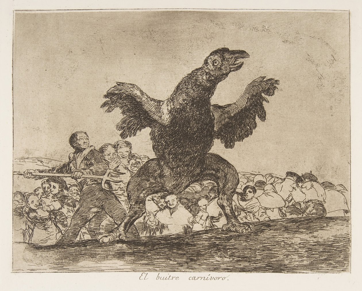 A placa 76 de Desastres de guerra Los Desastres de la Guerra ..., depois de 1814-15, publicou 1863. de Francisco de Goya