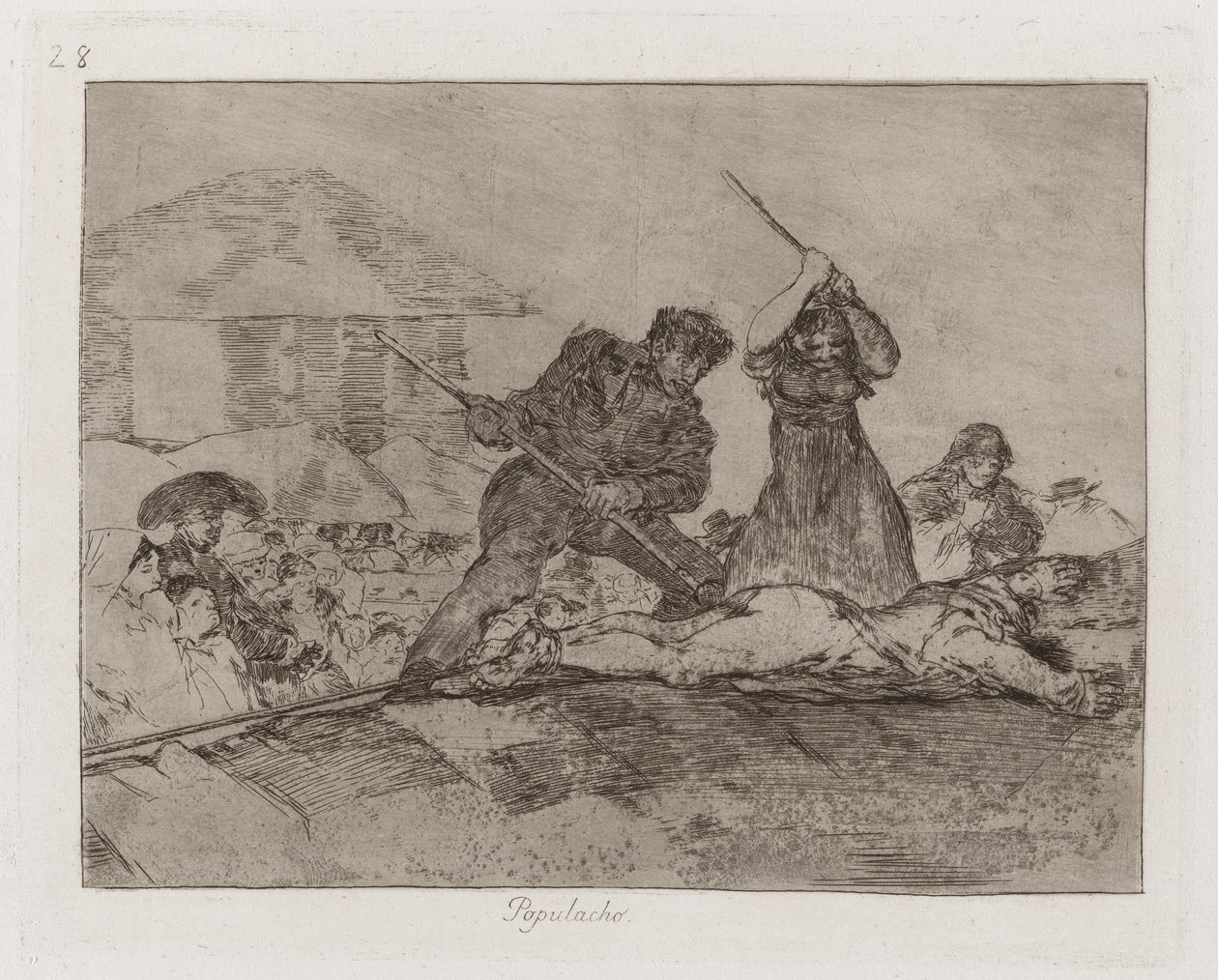 Rabble, Placa 28 de Os Desastres da Guerra de Francisco de Goya
