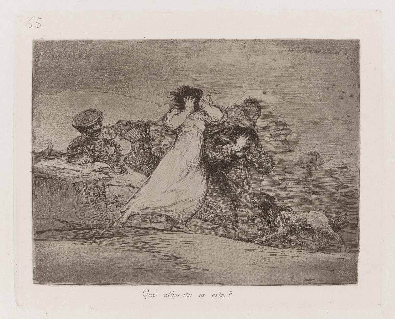 Este? motim é isso? (What Is This Hubbub?), Placa 65 de The Disasters of War de Francisco de Goya