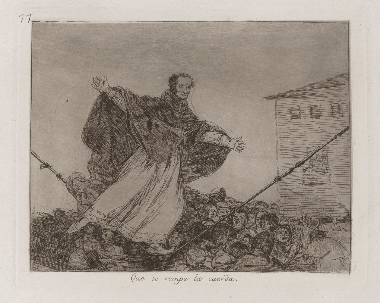 Que a corda se rompa, Placa 77 de Os Desastres da Guerra de Francisco de Goya
