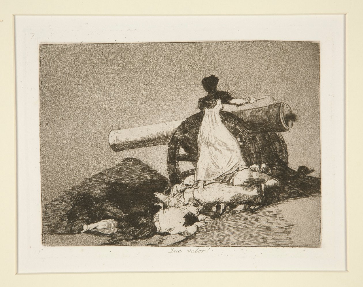 Que valor! (What Courage!), pl. 7 de Los desastres de la guerra (Os Desastres da Guerra) de Francisco de Goya