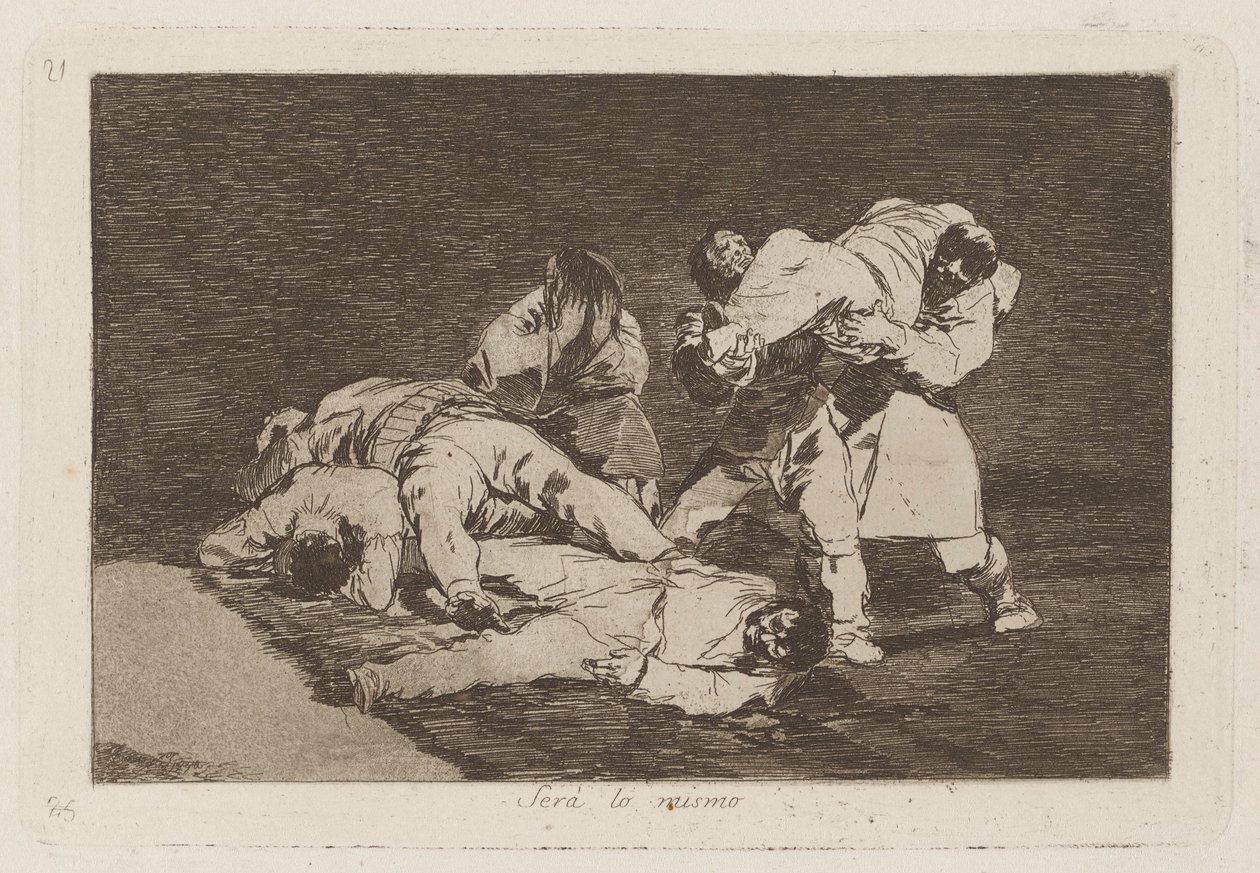 Ser? Será o mesmo, Placa 21 de Os Desastres da Guerra de Francisco de Goya