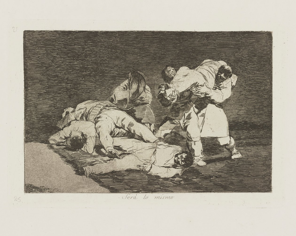Ser? o mesmo. (Será o Mesmo.), pl. 21 da série Os Desastres da Guerra de Francisco de Goya