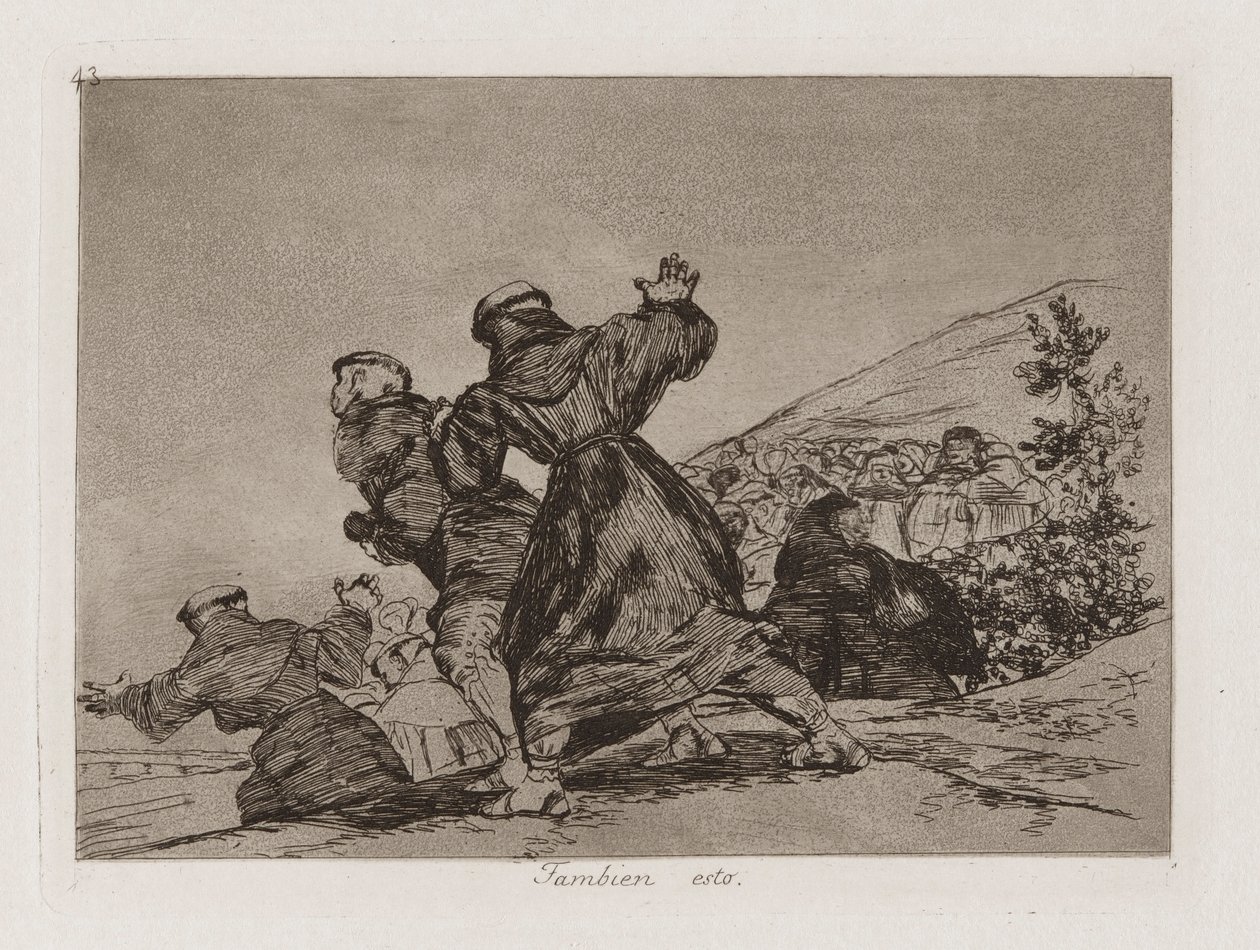 Tambien esto (This Too), Plate 43 from Los desastres de la guerra (The Disasters of War) de Francisco de Goya