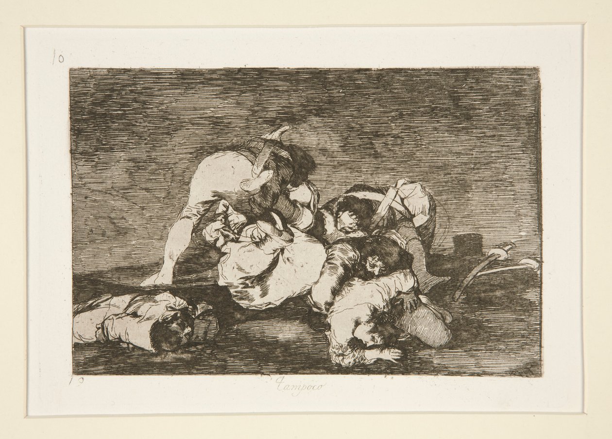 Tampoco (Nor [Do These] Either), pl. 10 da série Los desastres de la guerra (The Disasters of War) de Francisco de Goya