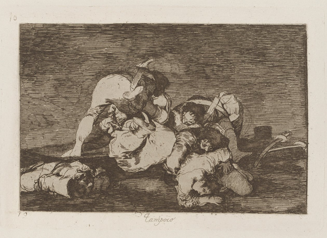 Tampoco (Nor [Do These] Either), pl. 10 da série Los desastres de la guerra (The Disasters of War) de Francisco de Goya