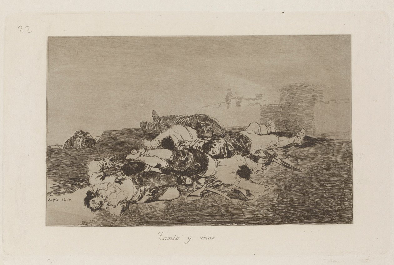 Ambos e mais (ainda pior), Placa 22 de Os Desastres da Guerra de Francisco de Goya