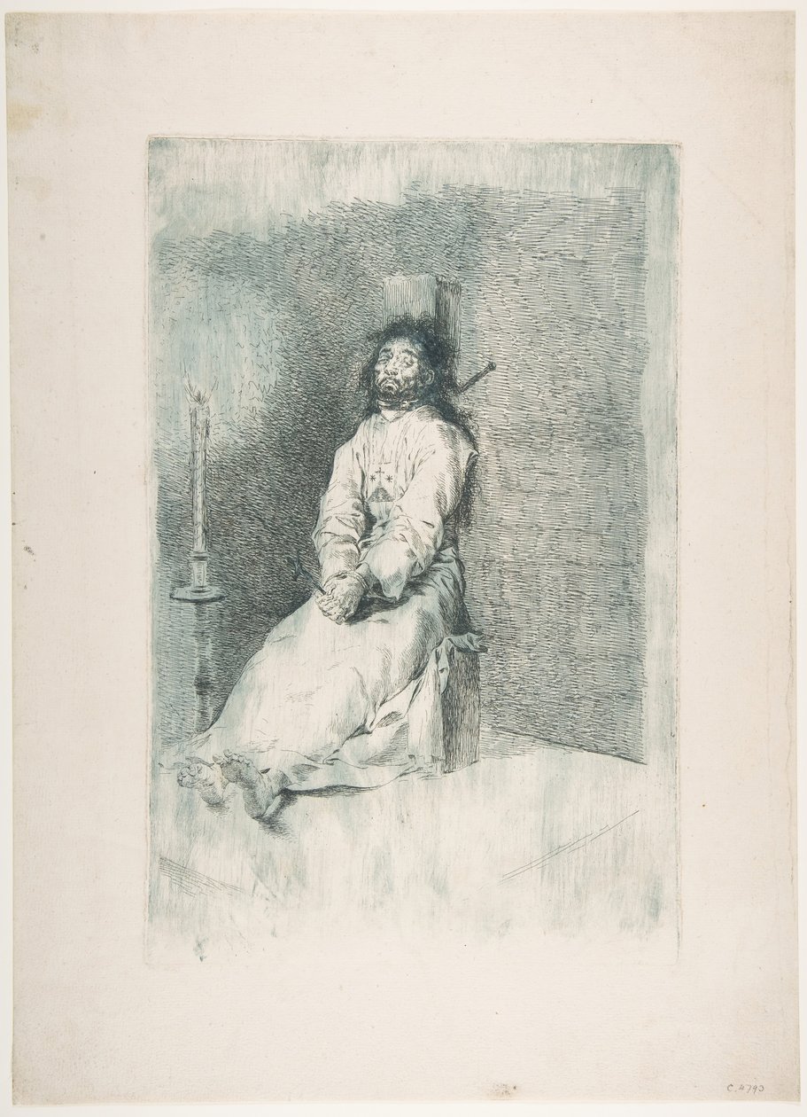 O Homem Garroteado O Homem Garroteado, c. 1778-80. de Francisco de Goya
