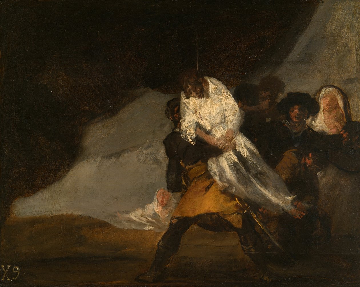 O Monge Enforcado, c. 1810. de Francisco de Goya