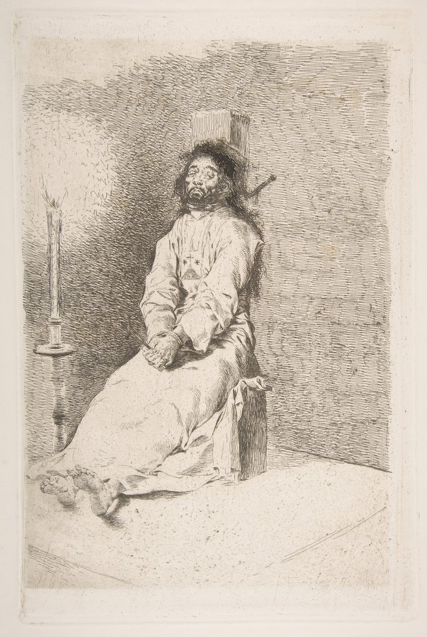 O homem garrotado O homem garrotado, 1778-80. de Francisco de Goya