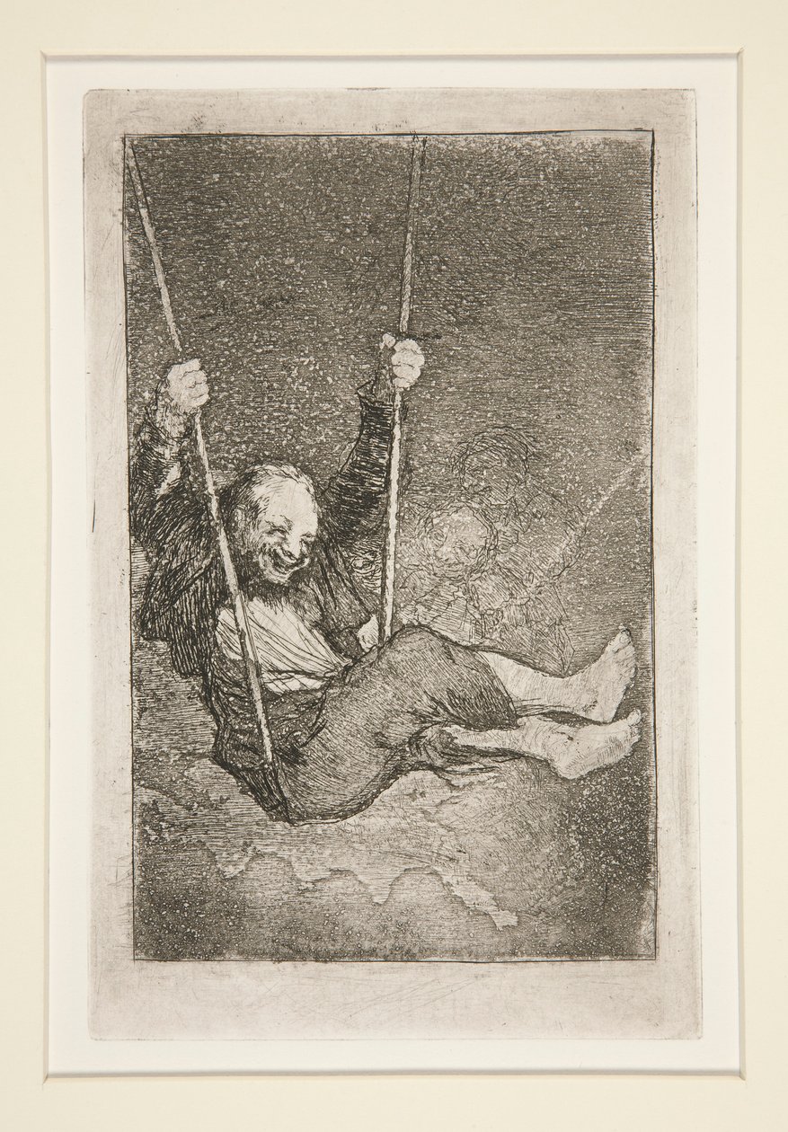 Viejo columpi?ndose (Velho num baloiço) de Francisco de Goya