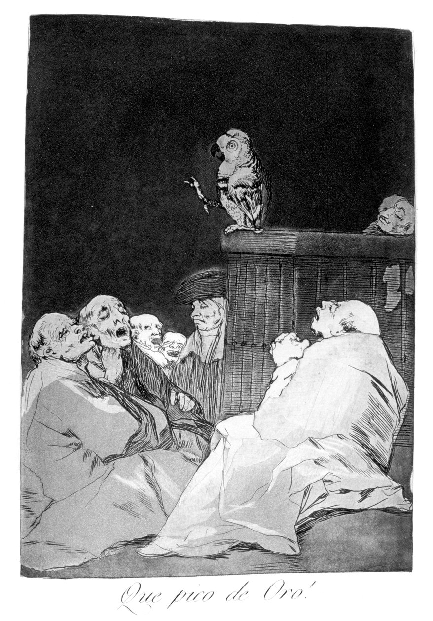 Que bico de ouro !, 1799 de Francisco de Goya
