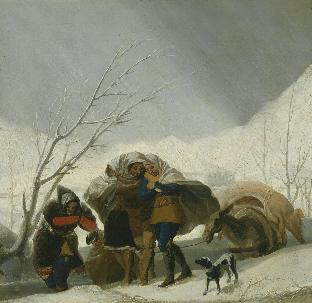 Cena de inverno, c. 1786. de Francisco de Goya
