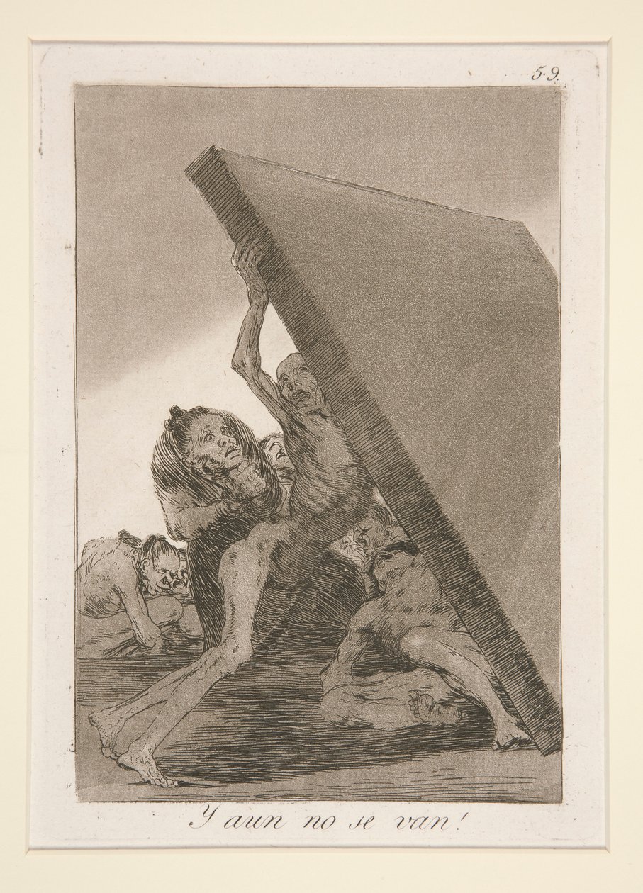 Y aun no se van! (E Ainda Eles Não de Francisco de Goya