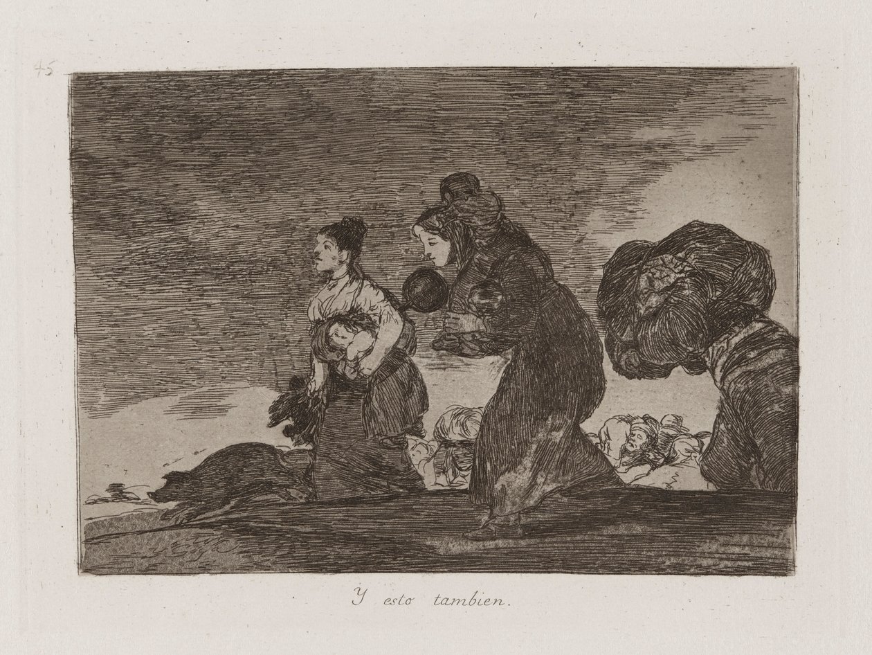 E Isso Também, Placa 45 de Os Desastres da Guerra de Francisco de Goya