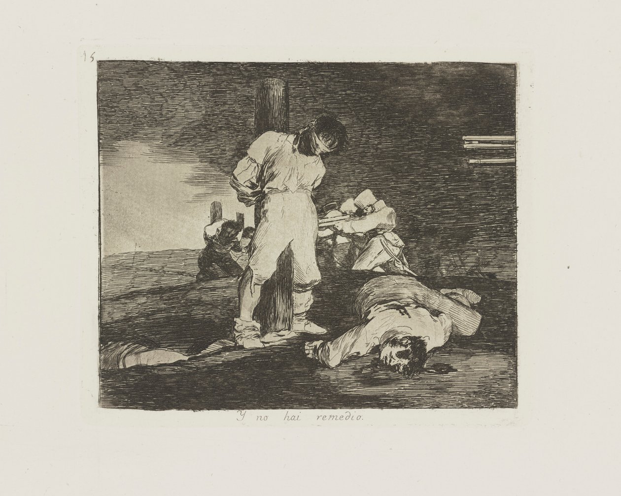 Y no hai remedio. (E Aí de Francisco de Goya