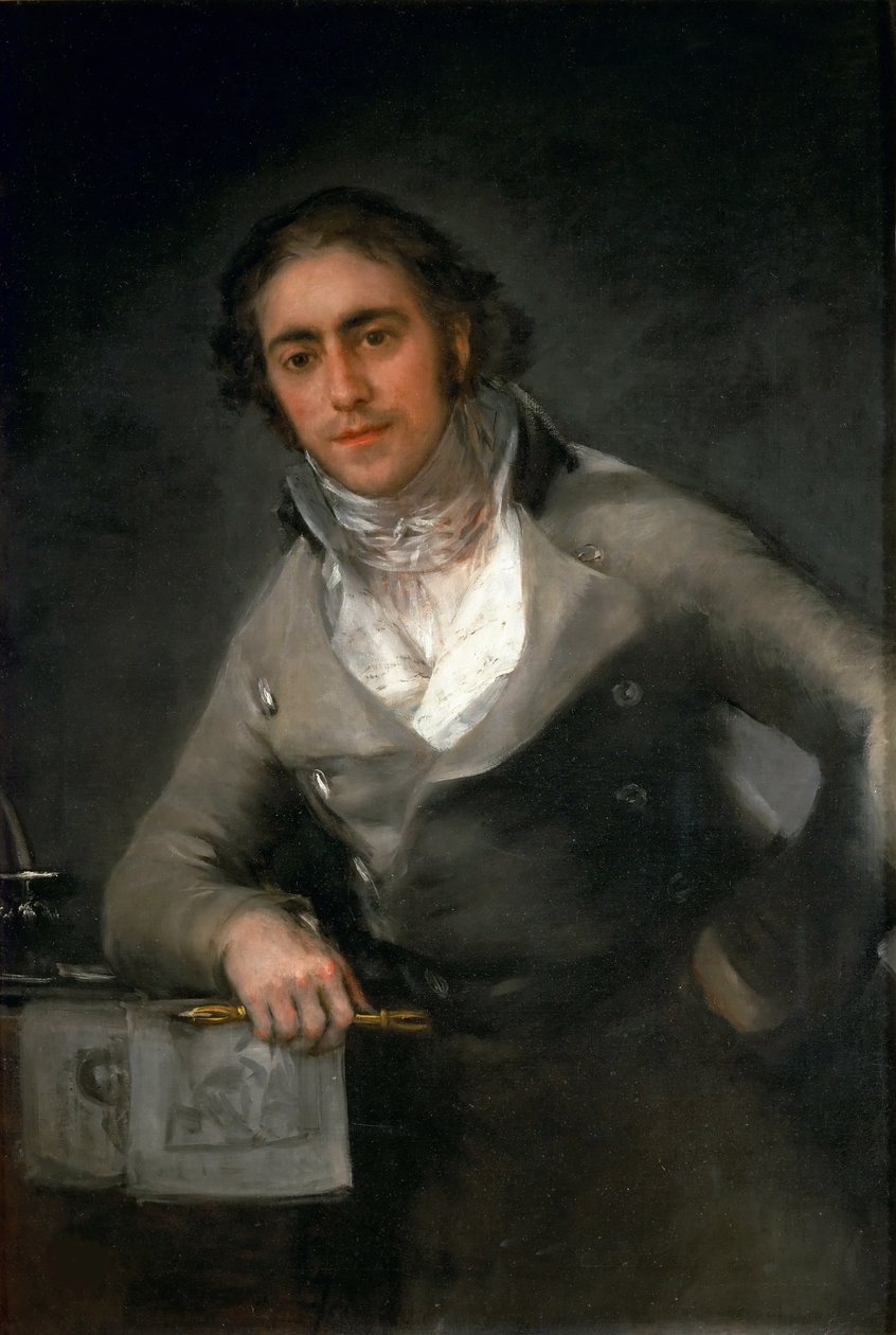 Portrait of a man Evaristo Pérez de Castro, ca 1806. de Francisco Goya de