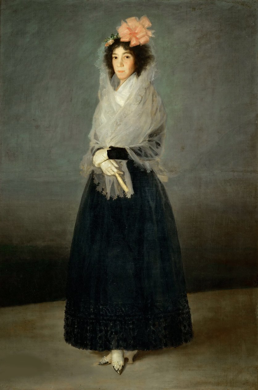 Retrato da Condessa del Carpio, Marquesa de la Solana 1757-1795, ca 1794. de Francisco Goya de