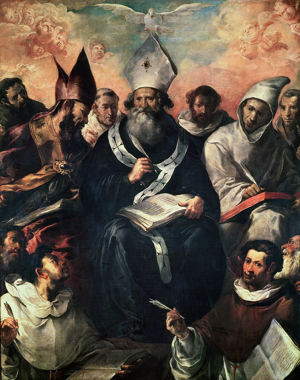 São Basílio Ditando sua Doutrina de Francisco Herrera
