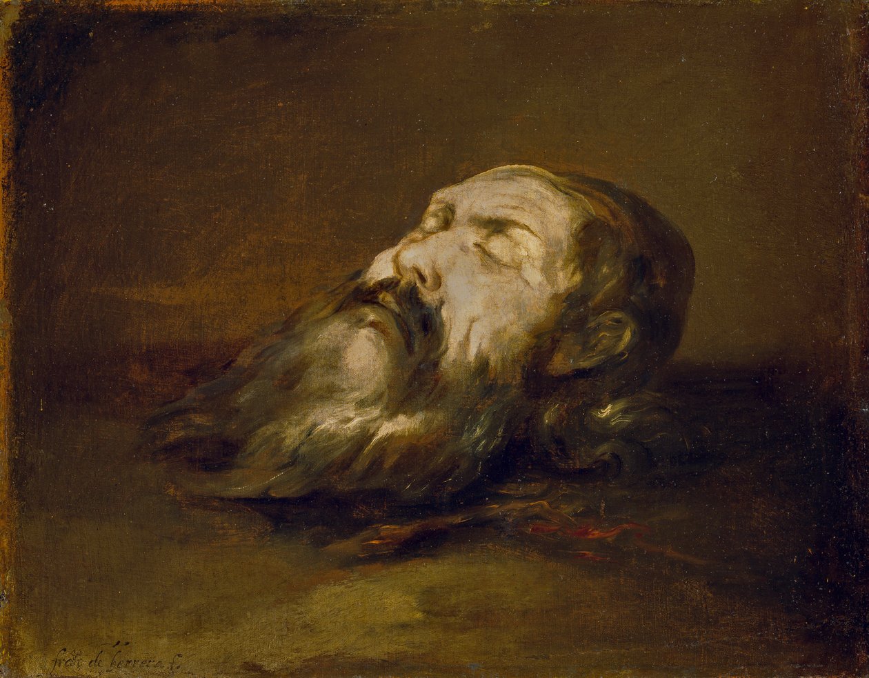 Cabeça de um santo decapitado de Francisco Herrera the Elder