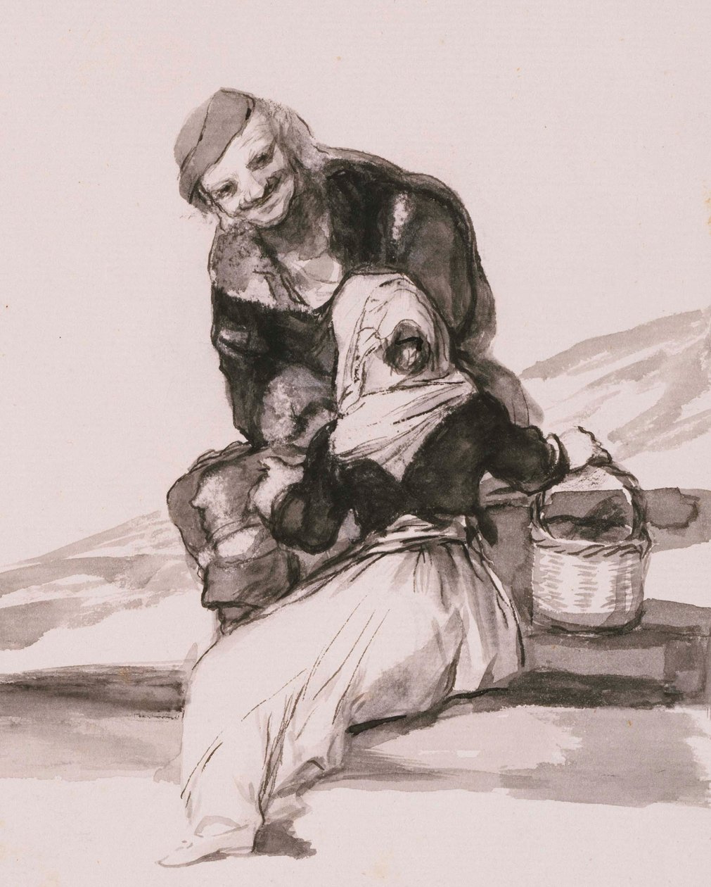Cuidado com o conselho (cortado) de Francisco de Goya