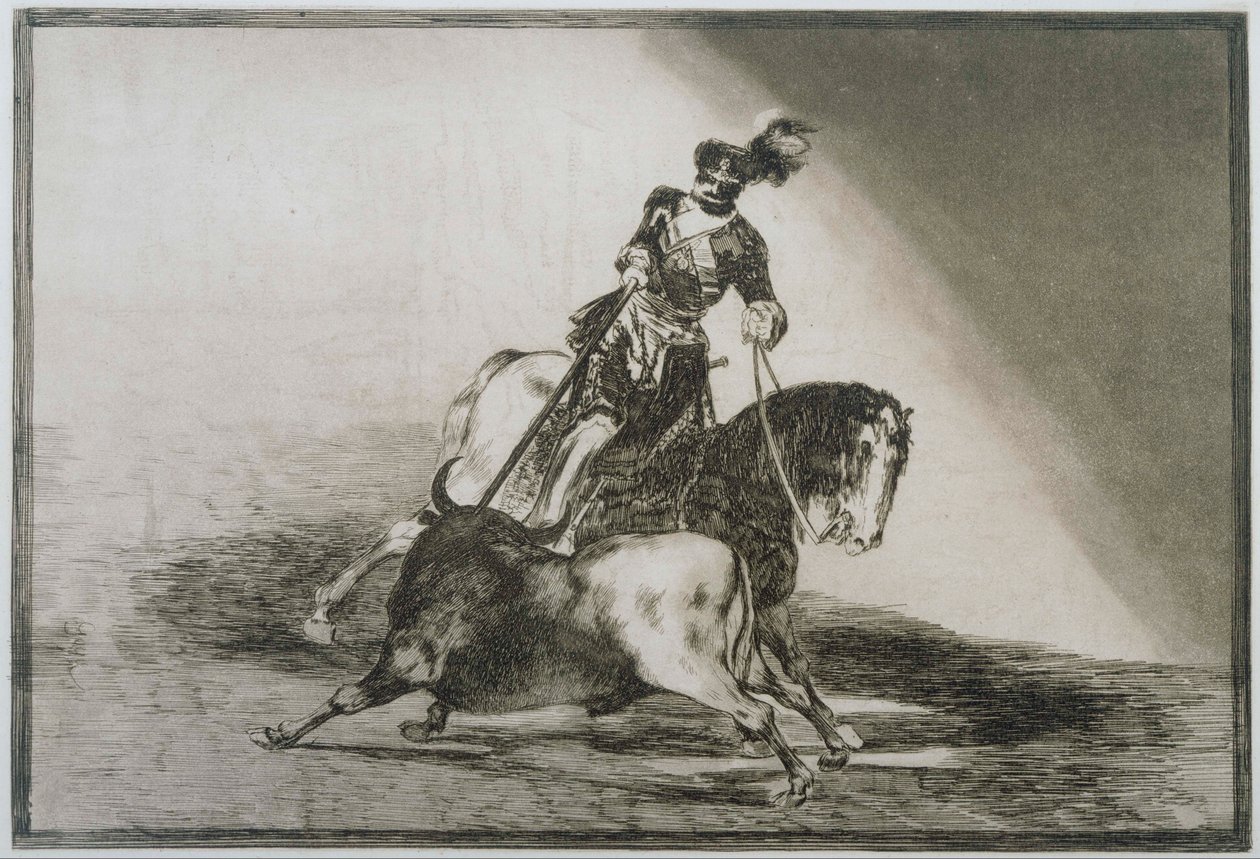 Carlos V jogando um touro de Francisco de Goya