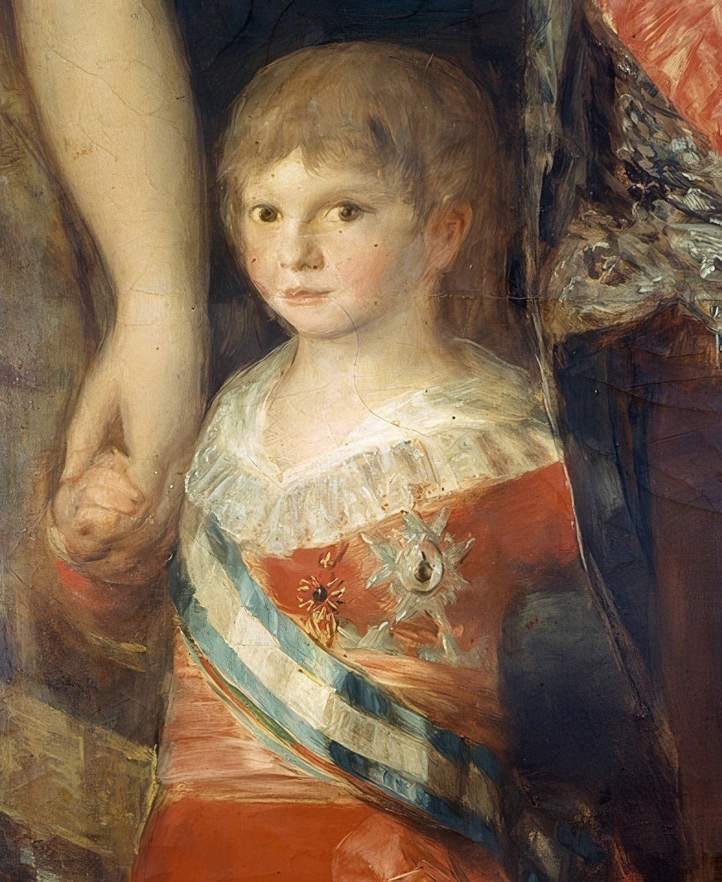 A família de Carlos IV da Espanha. 1800-01. Detalhe: Infante Francisco de Paula Antonio de Francisco de Goya
