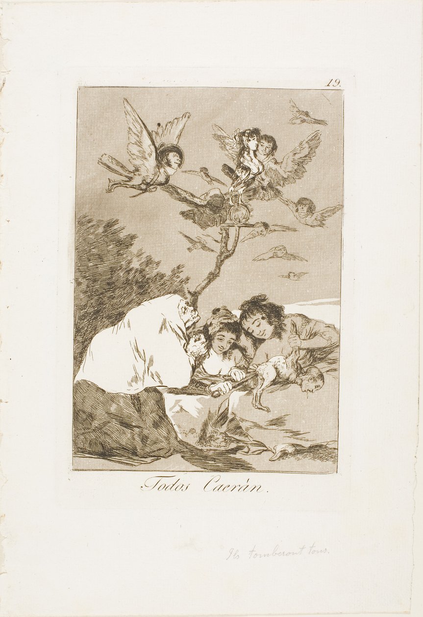 All Will Fall, placa 19 de Los Caprichos de Francisco Jose de Goya y Lucientes