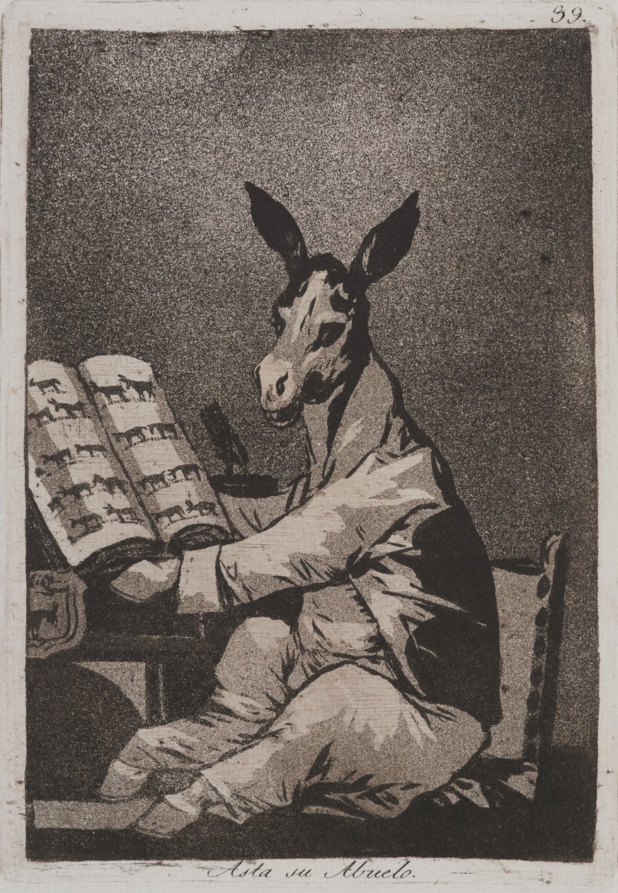 E assim era seu avô (Asta su abuelo) de Francisco de Goya