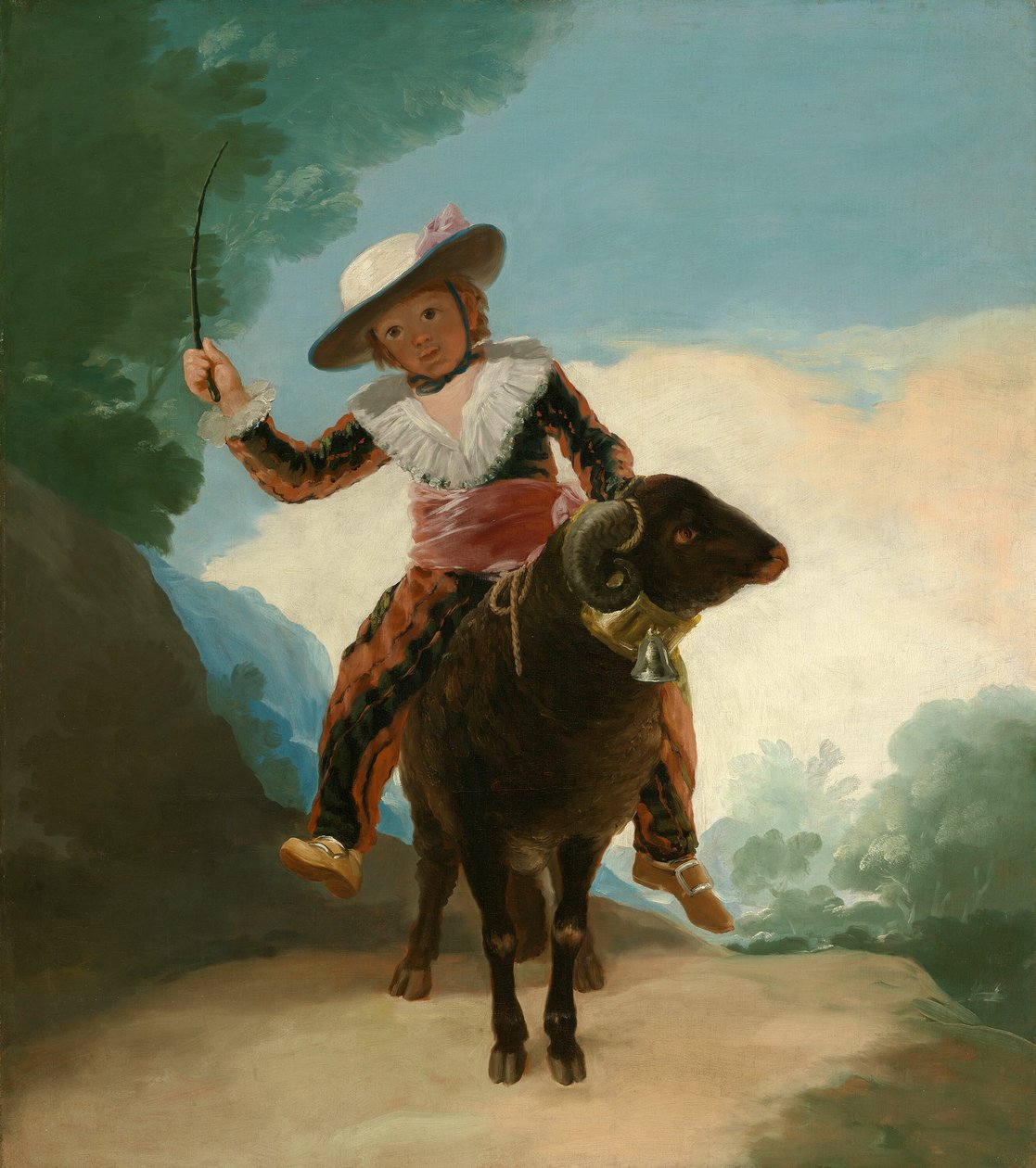 Menino em um carneiro de Francisco Jose de Goya y Lucientes