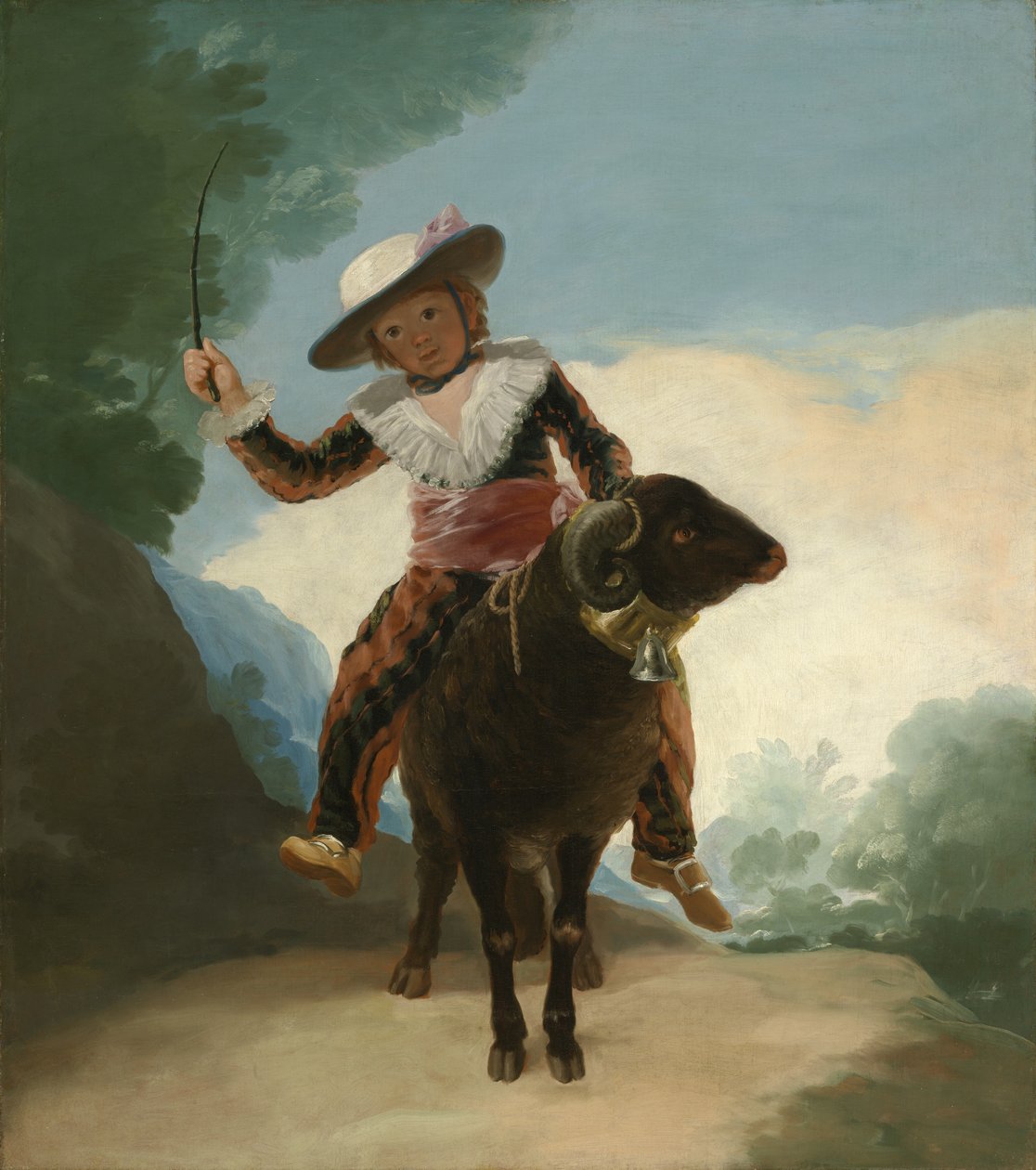 Menino em um Carneiro, 1786-87 de Francisco de Goya