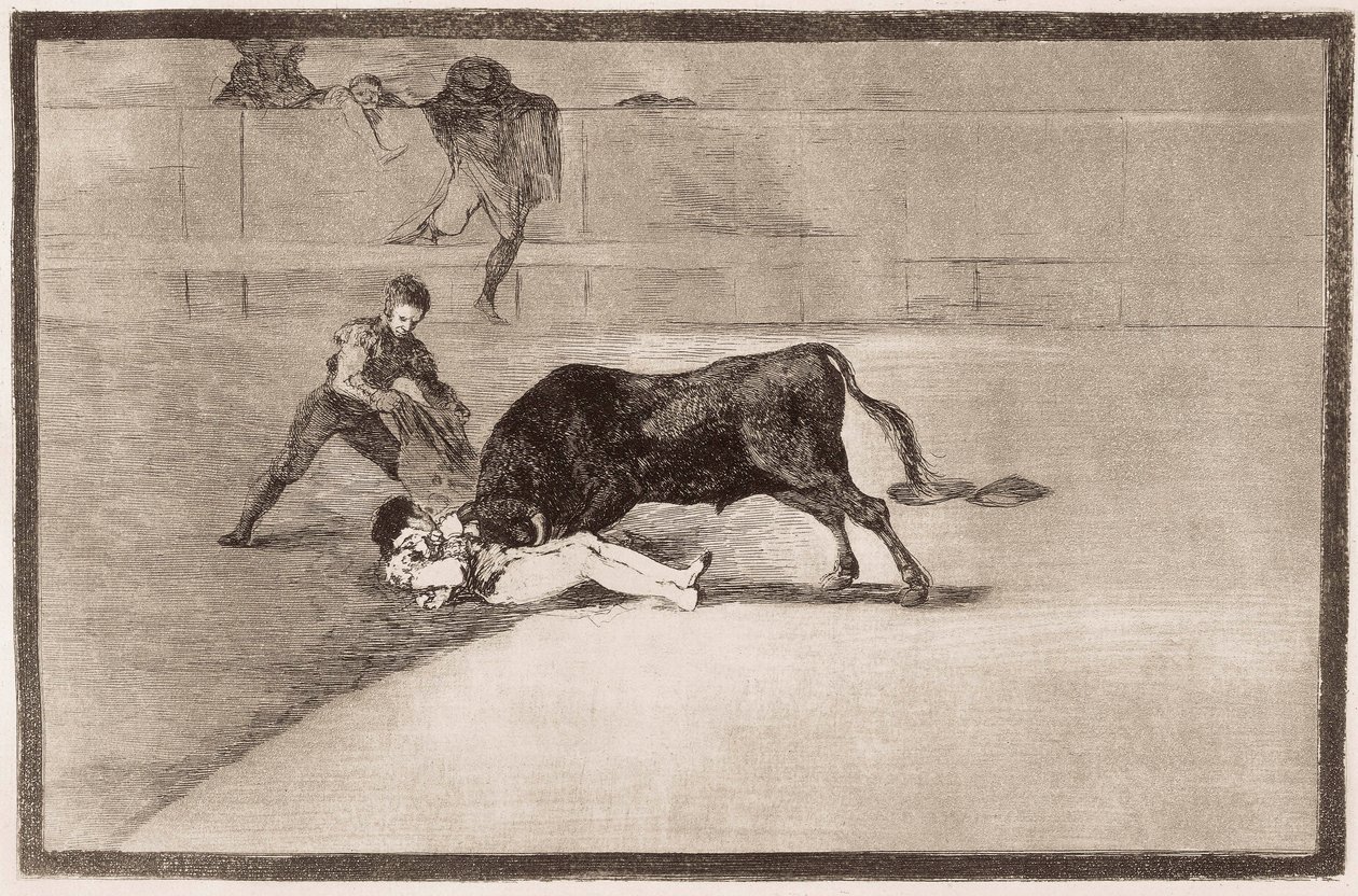 Tourada: a infeliz morte de Pepe Hillo de Francisco de Goya