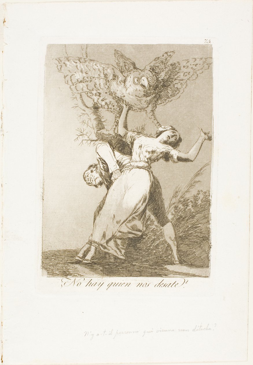 Ninguém nos pode desamarrar, prato 75 de Los Caprichos de Francisco Jose de Goya y Lucientes