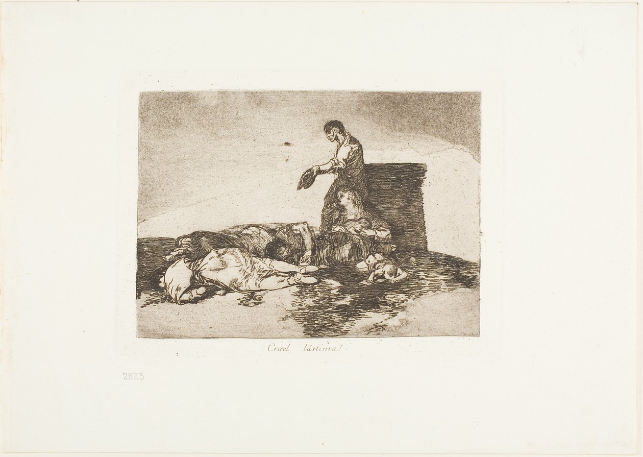 Conto cruel de ai!, placa 48 de The Disasters of War de Francisco Jose de Goya y Lucientes