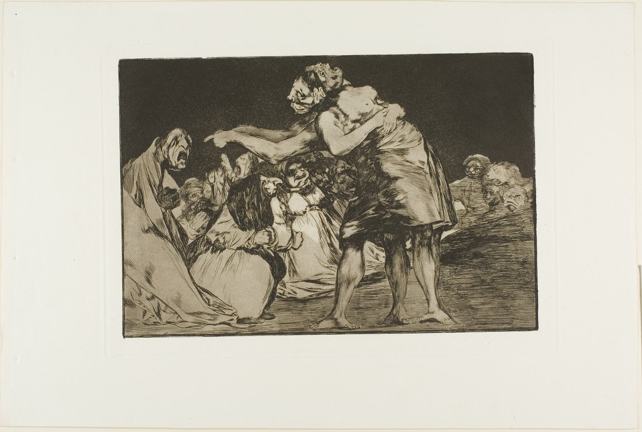 Loucura Desordenada, prato sete de Os Provérbios de Francisco Jose de Goya y Lucientes