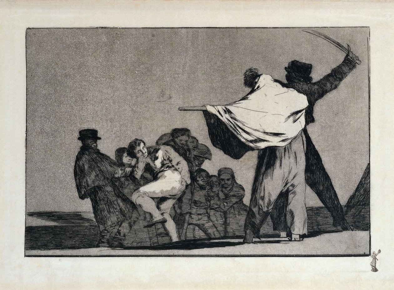 Um disparate bem conhecido, também: Provérbio adicional: Que guerreiro! de Francisco Jose de Goya y Lucientes