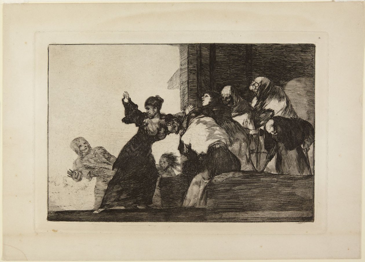 Disparate pobre (Pobre loucura, ou Duas cabeças são melhores do que uma), prancha 11 da série Los Disparates (As loucuras) de Francisco Jose de Goya y Lucientes