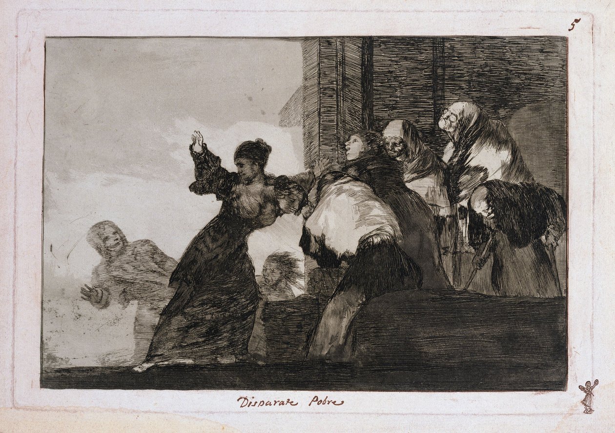 «Que disparate, Proverbios 11» de Francisco Jose de Goya y Lucientes